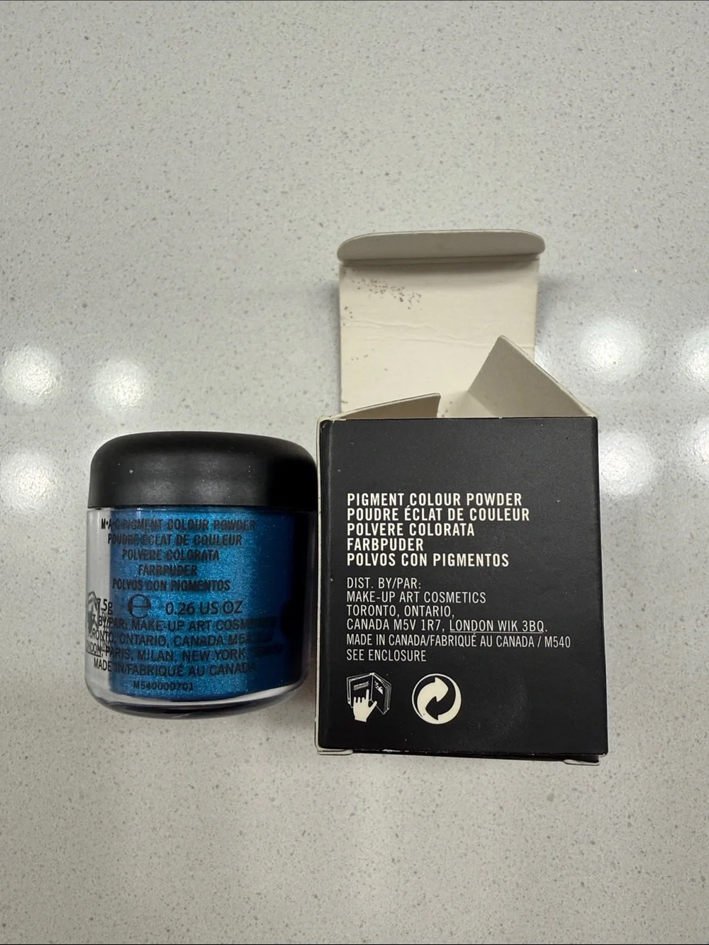 MAC Cosmetics Blue Shimmer Loose Pigment